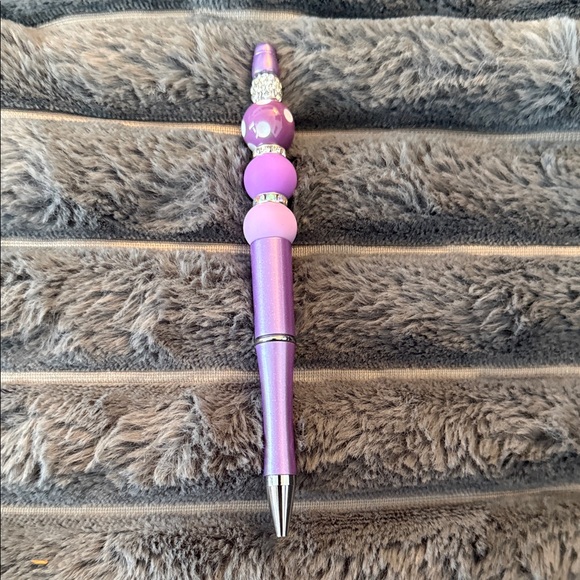 homemade Other - Purple Beaded Pen